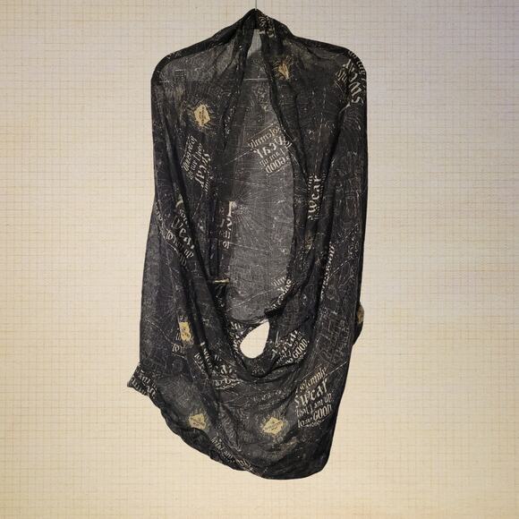 Harry Potter Accessories - Harry Potter Sheer Geometric Circle Shawl Scarf Cover Up One Size Fits Most